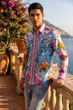 Vaqueros Western Floral Long Sleeve Shirt