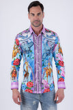 Vaqueros Western Floral Long Sleeve Shirt