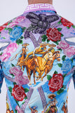 Vaqueros Western Floral Long Sleeve Shirt