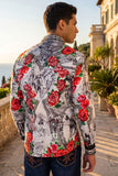 Vaqueros Western Floral Long Sleeve Shirt