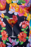 Cocktails Rhinestone Short Sleeve Shirt