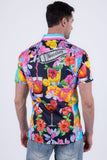 Cocktails Rhinestone Short Sleeve Shirt