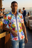 Cocktails Rhinestone Short Sleeve Shirt