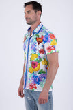 Cocktails Rhinestone Short Sleeve Shirt
