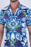 Vineyard Rhinestone Short Sleeve Shirt