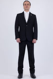 Snugglia Solid Notch Lapel Suit