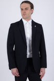 Snugglia Solid Notch Lapel Suit