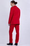 Snugglia Solid Notch Lapel Suit