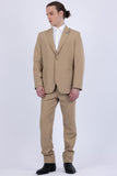 Snugglia Solid Notch Lapel Suit