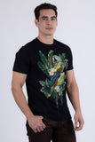 Laurent Tropical Iguana Rhinestone T-Shirt