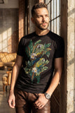 Laurent Tropical Iguana Rhinestone T-Shirt