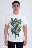 Laurent Tropical Iguana Rhinestone T-Shirt