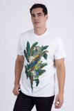 Laurent Tropical Iguana Rhinestone T-Shirt
