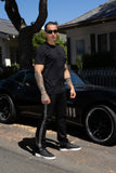 Manacles Rhinestone Regular Fit Crew Neck T-Shirt