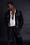 Midnight Opulence Rhinestone Suit