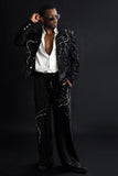 Midnight Opulence Rhinestone Suit