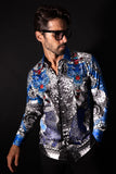 Grafton Rhinestones Tiger Long Sleeve Shirt