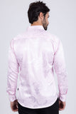 Greek Key Jacquard Long Sleeve Shirt