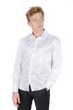 Greek Key Jacquard Long Sleeve Shirt