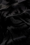 Tigers Wrath Rhinestn Btn LS Shirt BLACK/BLACK