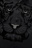 Tigers Wrath Rhinestn Btn LS Shirt BLACK/SILVER