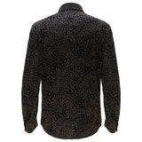 Dinner and Drinks Button-Up Shirt BLACK/GOLD