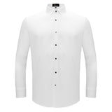 Silver Sophistication Button-Up Shirt WHITE