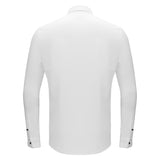 Silver Sophistication Button-Up Shirt WHITE