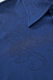 Rose Éclat Emboss Shirt DARK BLUE