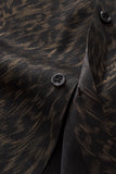 Noir Cheetah Stitchless LS Shirt BLACK