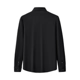 Regal Lace Crystal Dress Shirt BLACK