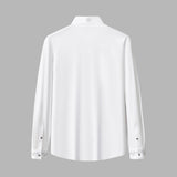 Regal Lace Crystal Dress Shirt WHITE