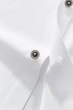Regal Lace Crystal Dress Shirt WHITE