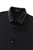 Crystal Geo Trim Shirt BLACK/BLACK