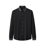 Crystal Geo Trim Shirt BLACK/SILVER
