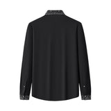Crystal Geo Trim Shirt BLACK/SILVER