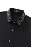 Crystal Geo Trim Shirt BLACK/SILVER