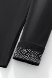 Crystal Geo Trim Shirt BLACK/SILVER