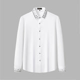 Crystal Geo Trim Shirt WHITE/SILVER