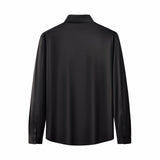 SIGNATURE SATIN STITCHLESS LS Shirt BLACK