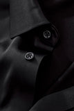 SIGNATURE SATIN STITCHLESS LS Shirt BLACK
