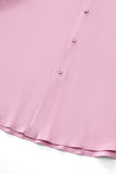 SIGNATURE SATIN STITCHLESS LS Shirt DUSTY PINK