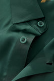 SIGNATURE SATIN STITCHLESS LS Shirt FOREST GREEN