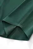 SIGNATURE SATIN STITCHLESS LS Shirt FOREST GREEN