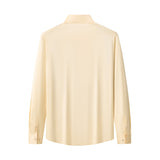 SIGNATURE SATIN STITCHLESS LS Shirt IVORY