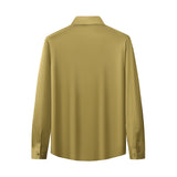 SIGNATURE SATIN STITCHLESS LS Shirt OLIVE