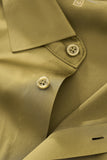 SIGNATURE SATIN STITCHLESS LS Shirt OLIVE