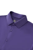 SIGNATURE SATIN STITCHLESS LS Shirt PURPLE