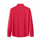 SIGNATURE SATIN STITCHLESS LS Shirt RED