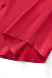 SIGNATURE SATIN STITCHLESS LS Shirt RED